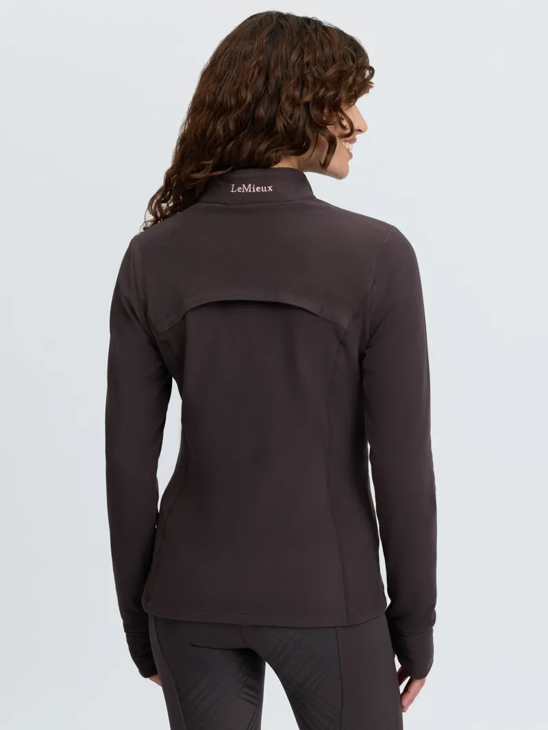 LeMieux Frances Quarter Zip Fleece - Cocoa-1