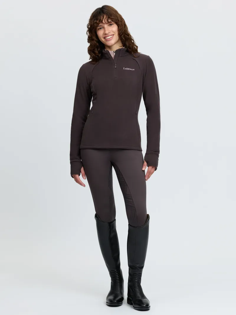LeMieux Frances Quarter Zip Fleece - Cocoa-7