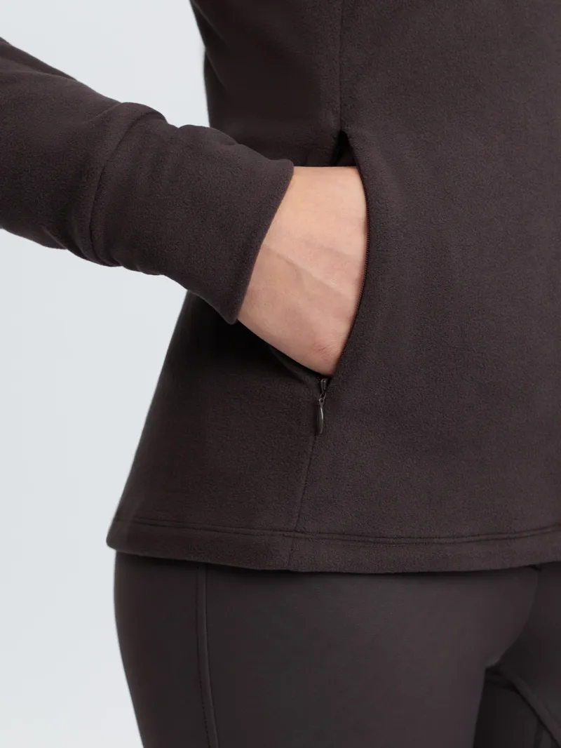 LeMieux Frances Quarter Zip Fleece - Cocoa-6