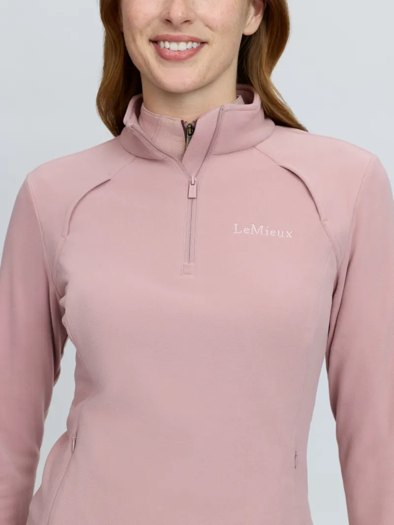 LeMieux Frances Quarter Zip Fleece - Wild Rose-5