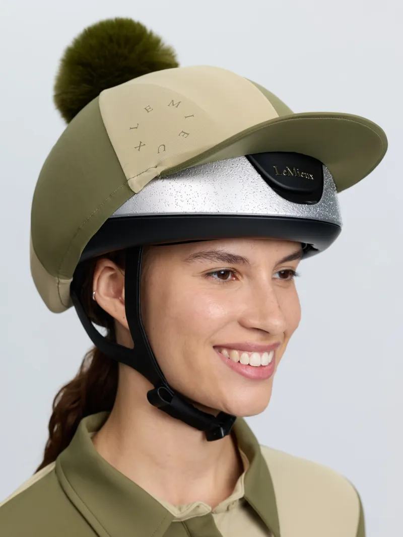 LeMieux Harlequin Hat Silk - Willow/Pear