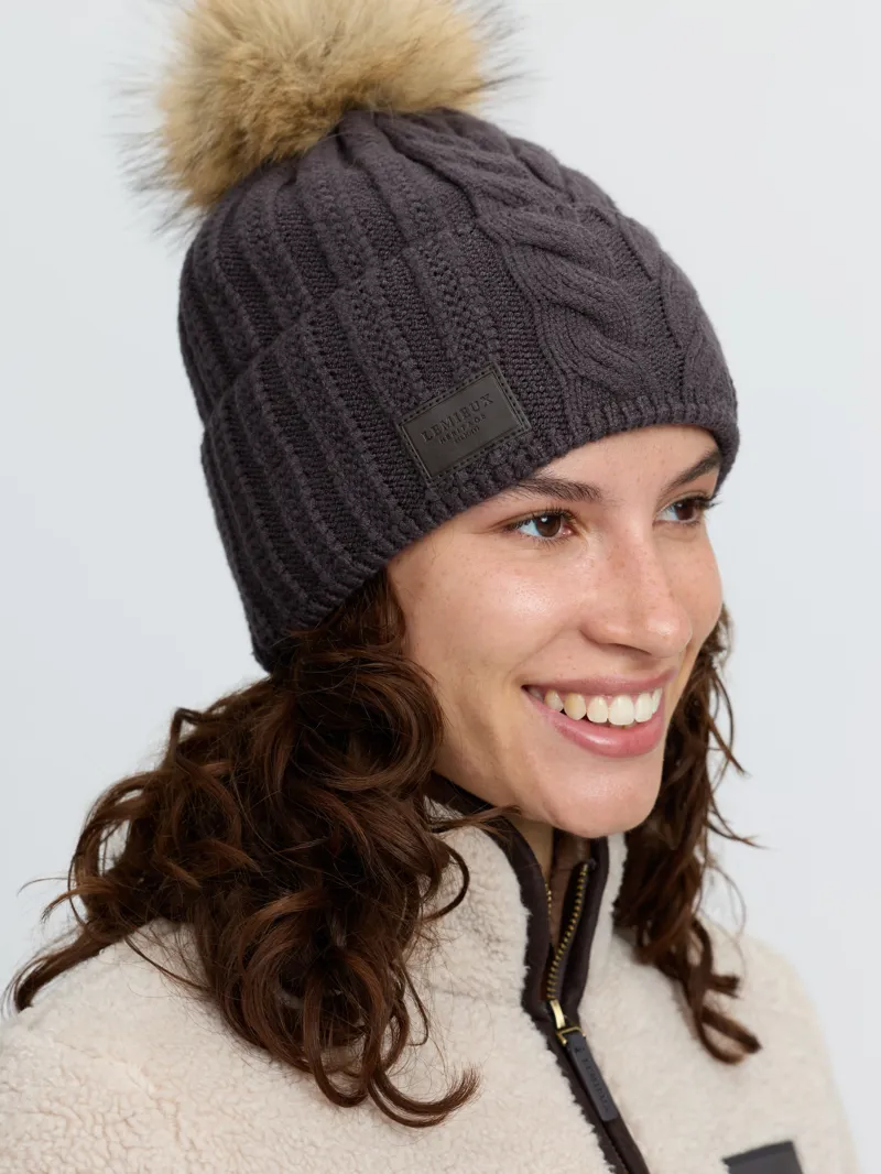 LeMieux Heritage Beanie - Cocoa-2