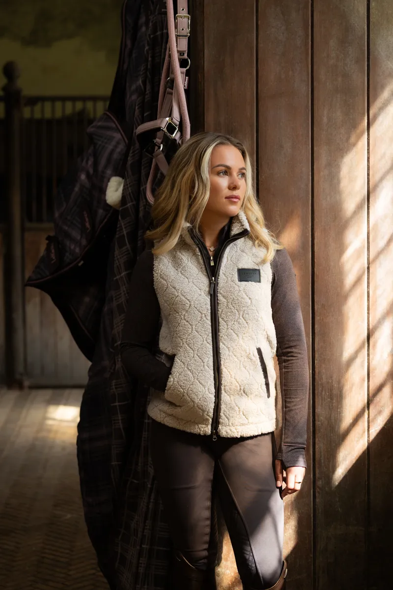 LeMieux Heritage Borg Gilet - Stone-6