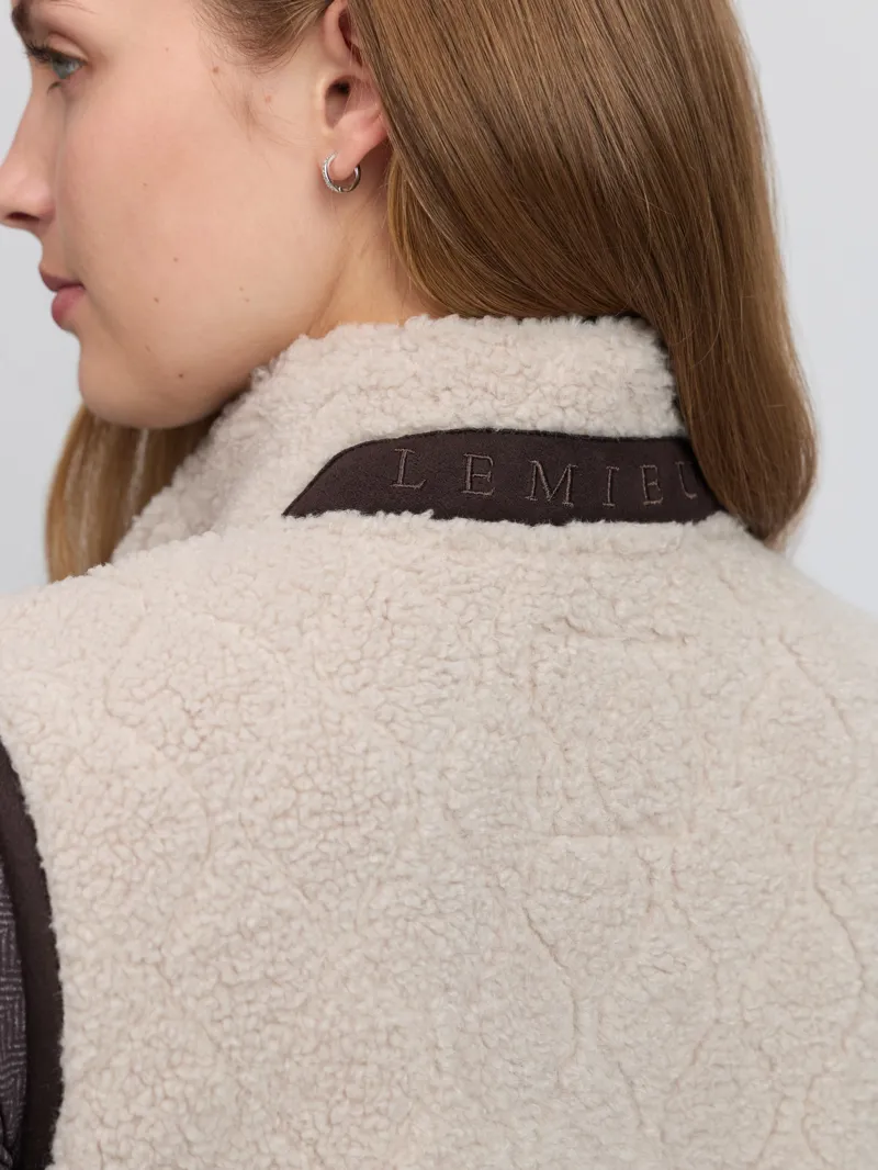 LeMieux Heritage Borg Gilet - Stone-5