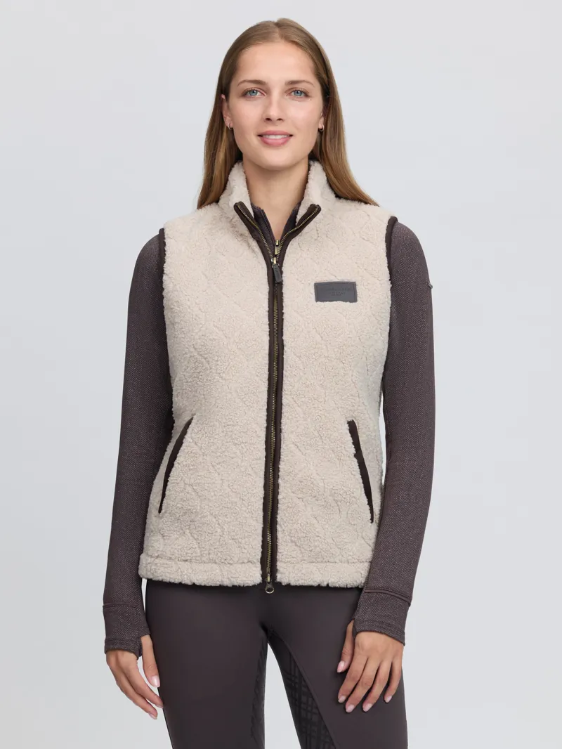 LeMieux Heritage Borg Gilet - Stone-1