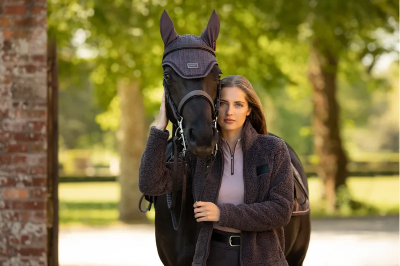 LeMieux Heritage Borg Zip Through Jacket - Cocoa-6