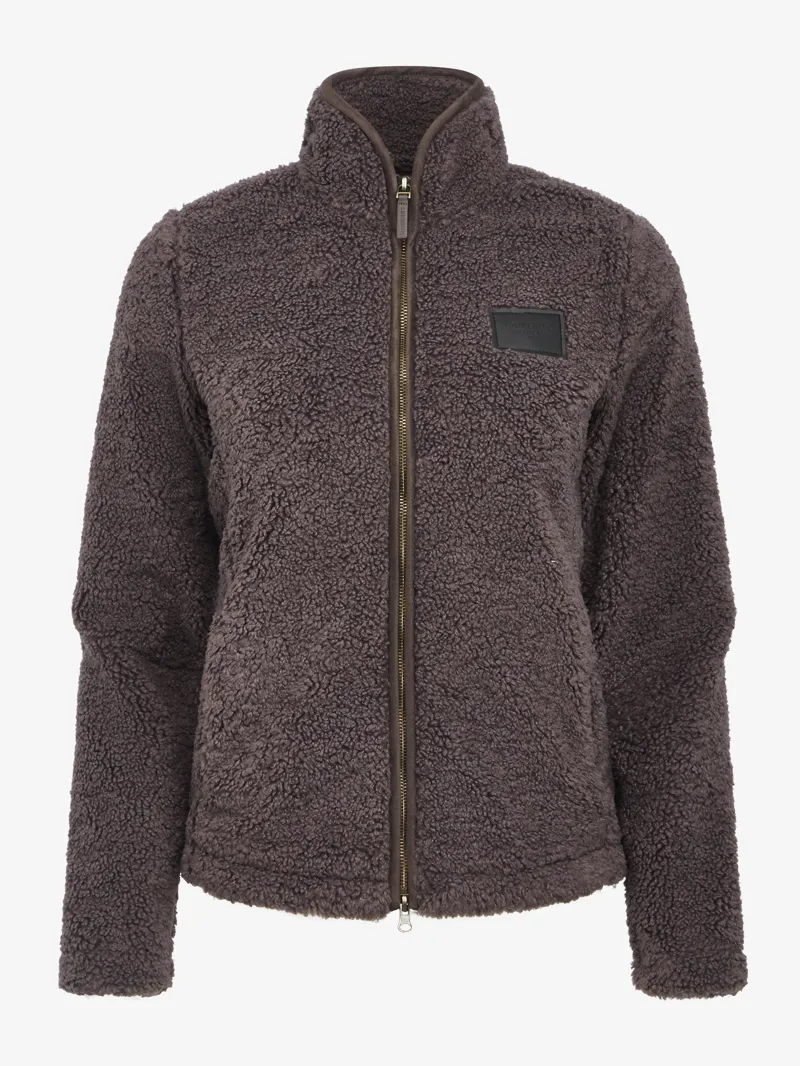 LeMieux Heritage Borg Zip Through Jacket - Cocoa