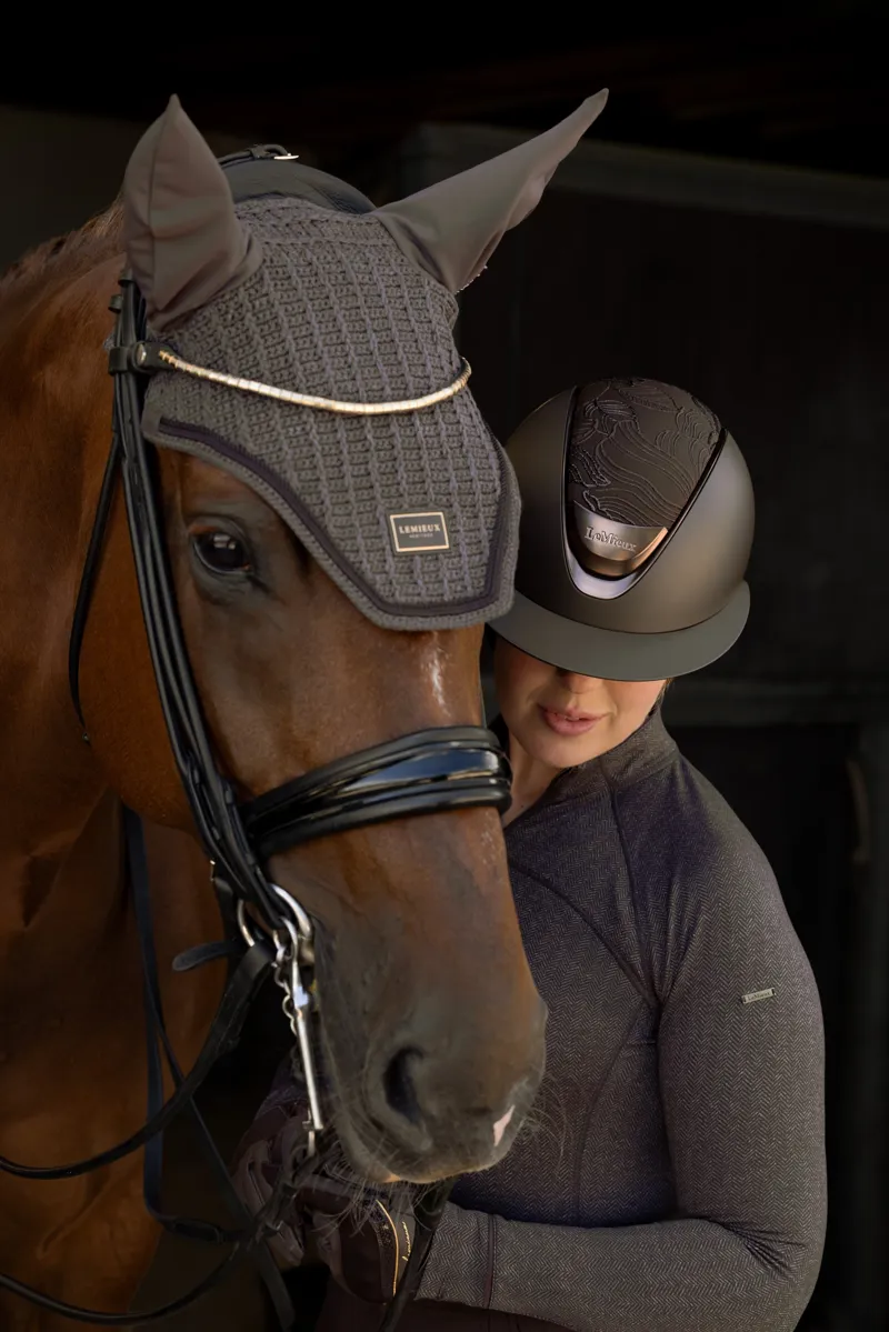LeMieux Heritage Fly Hood - Cocoa-5