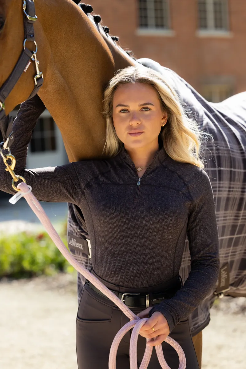 LeMieux Heritage Herringbone Base Layer - Cocoa-7