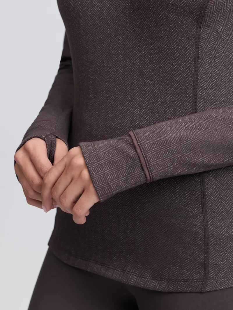 LeMieux Heritage Herringbone Base Layer - Cocoa-4