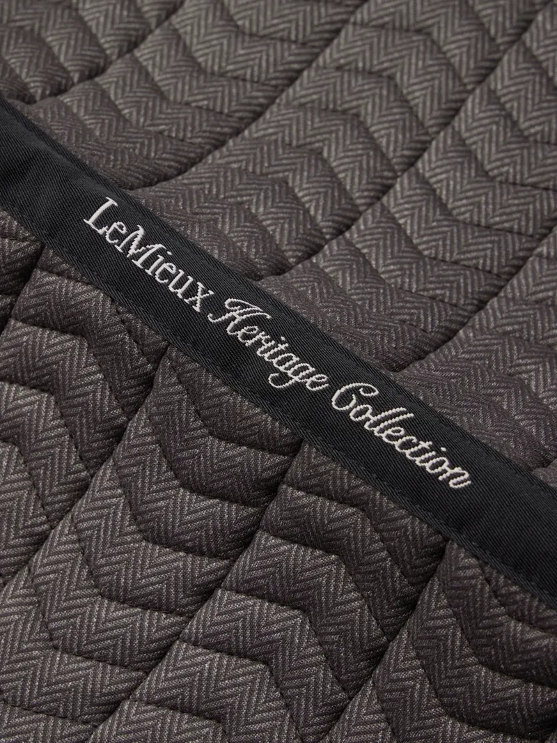 LeMieux Heritage Herringbone Dressage Square - Cocoa-1
