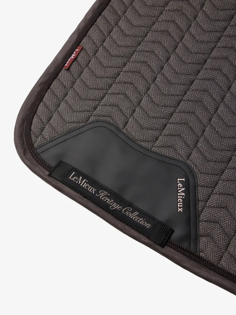 LeMieux Heritage Herringbone Dressage Square - Cocoa-3