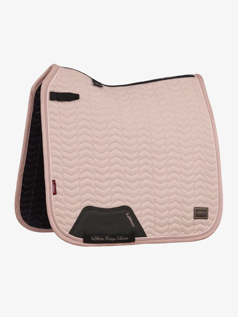 LeMieux Heritage Herringbone Dressage Square - Wild Rose