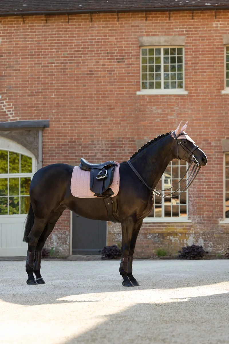 LeMieux Heritage Herringbone Dressage Square - Wild Rose-6