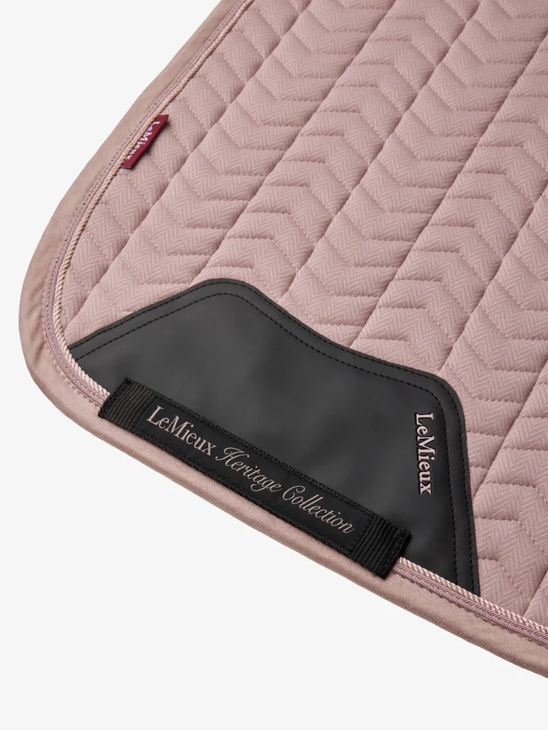 LeMieux Heritage Herringbone Dressage Square - Wild Rose-3
