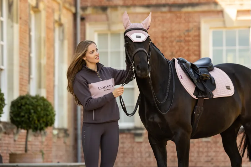 LeMieux Heritage Quarter Zip Sweat - Cocoa-7