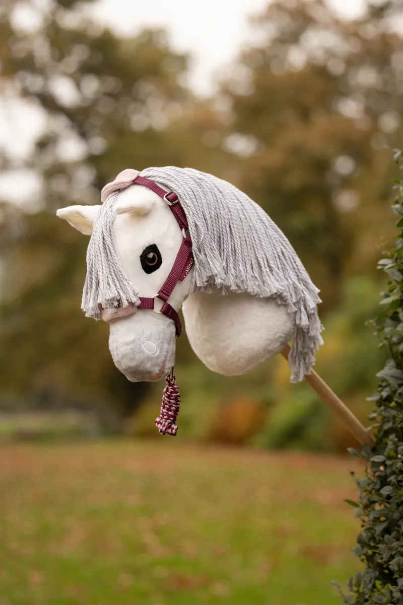 LeMieux Hobby Horse Vogue Headcollar and Leadrope - Blackberry-1