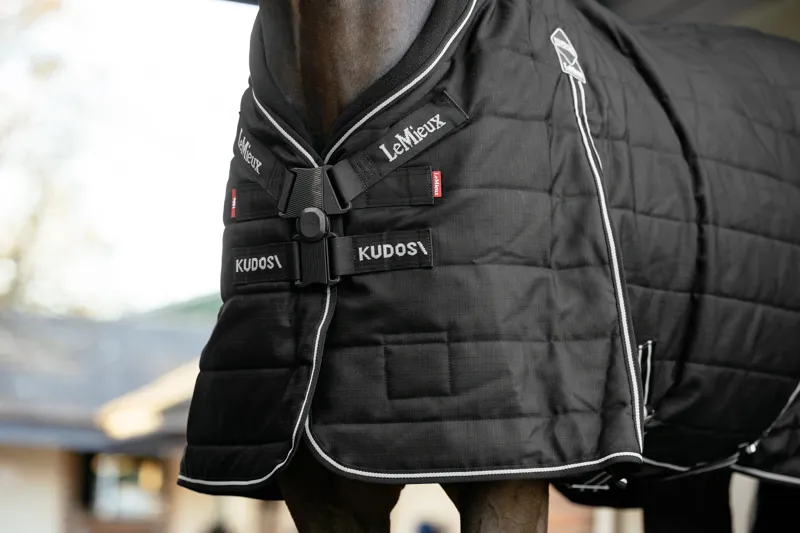 LeMieux Kudos ClimaCore Stable Rug with Neck 200g - Black-3