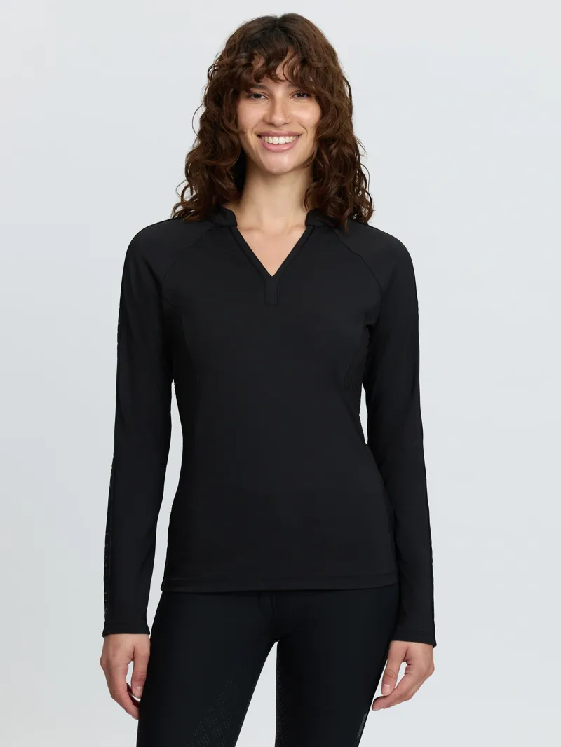 LeMieux Lisa Long Sleeve Base Layer - Black-2