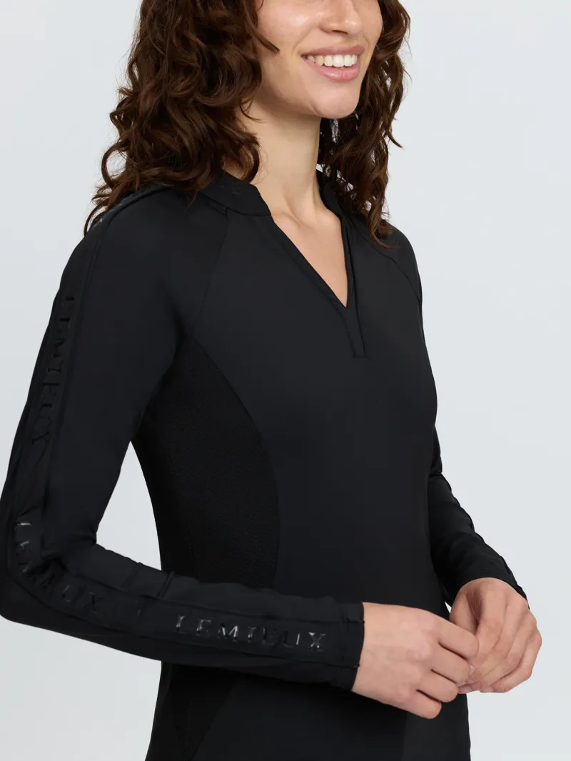 LeMieux Lisa Long Sleeve Base Layer - Black-5