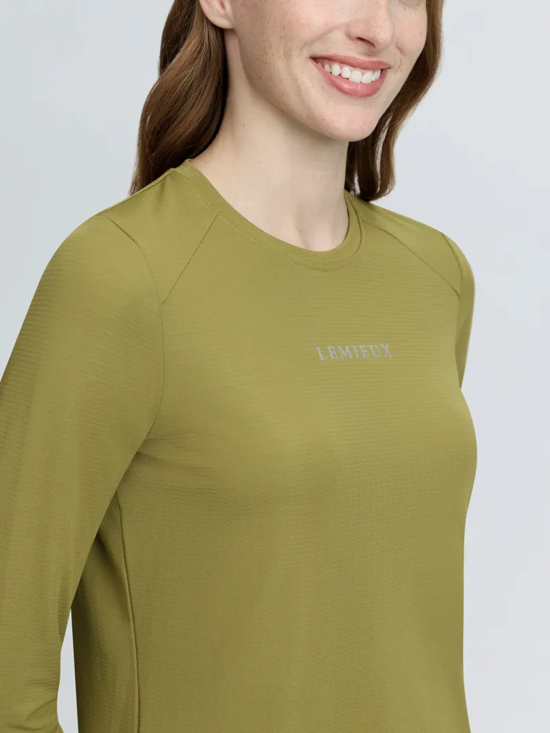 LeMieux Long Sleeve Sports Tee - Gooseberry-2