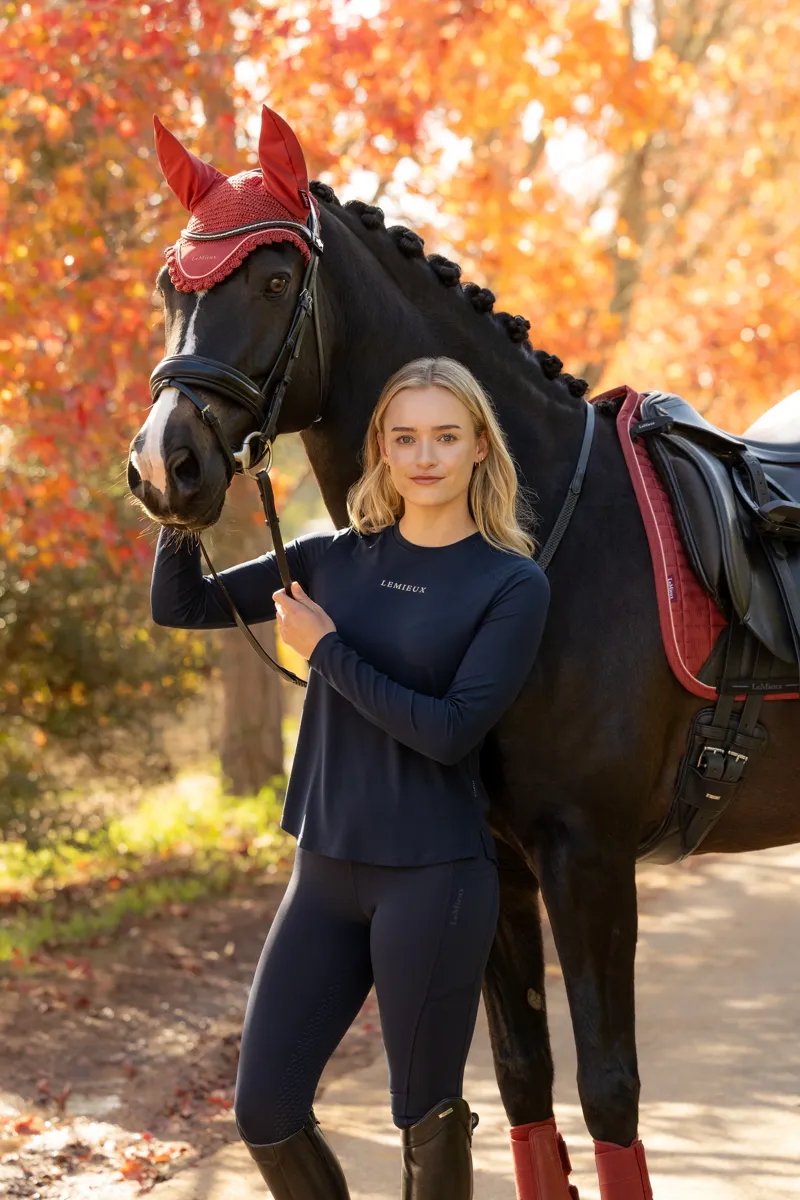 LeMieux Long Sleeve Sports Tee - Navy-7