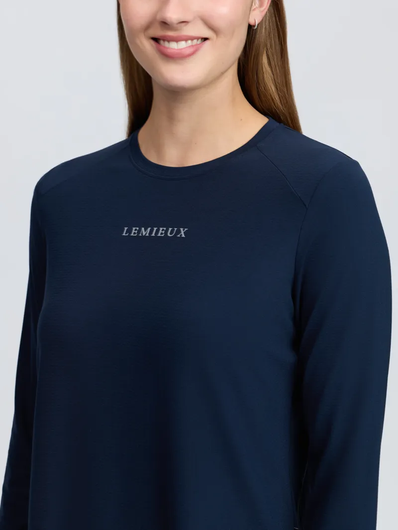 LeMieux Long Sleeve Sports Tee - Navy-4
