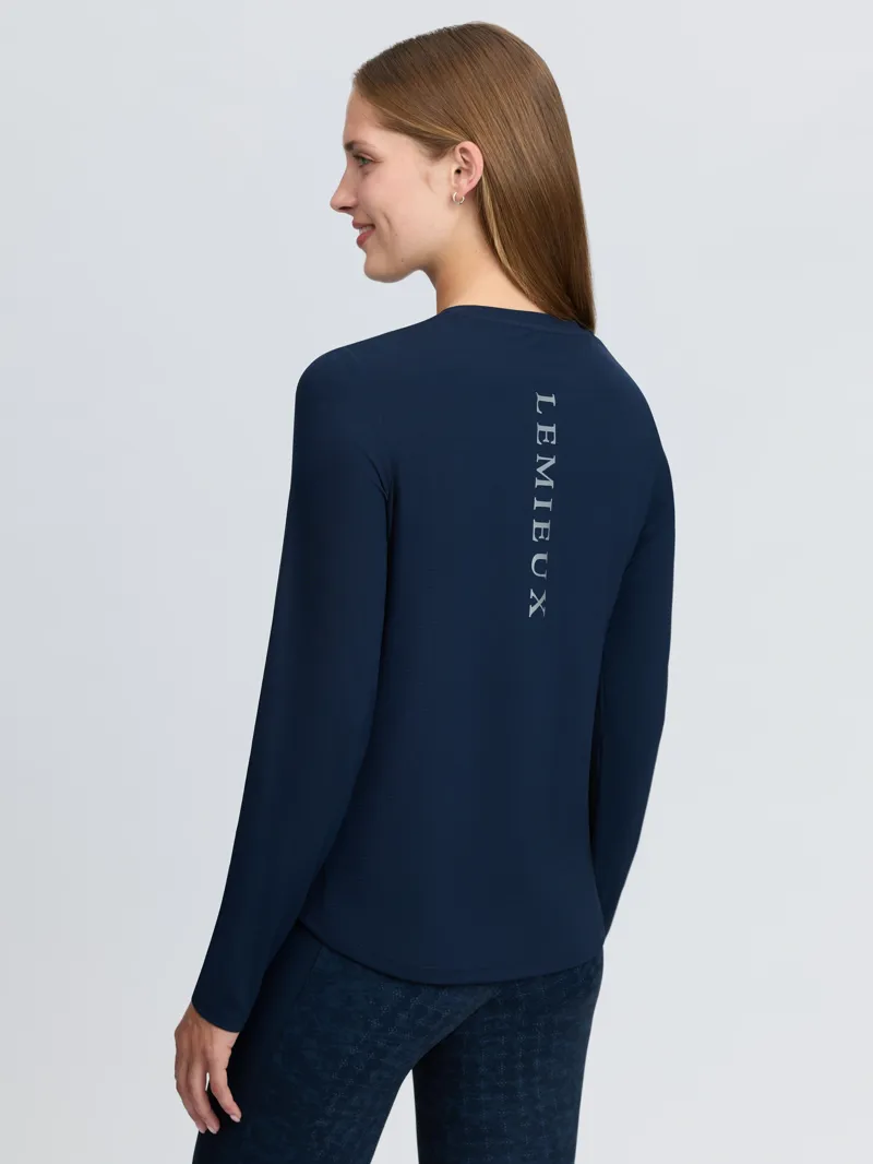 LeMieux Long Sleeve Sports Tee - Navy-1