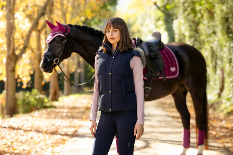 LeMieux Margot Hooded Gilet - Navy-9