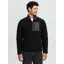 LeMieux Mens Borg Half Zip Sweat - Black