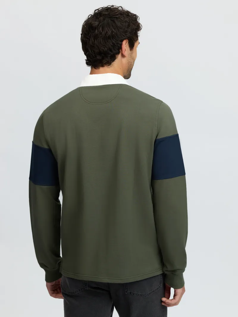 LeMieux Mens Rugby Shirt - Olive-2