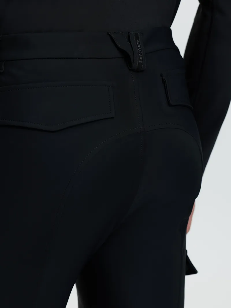 LeMieux Mens Stormwear Knee Grip Breeches - Black-2