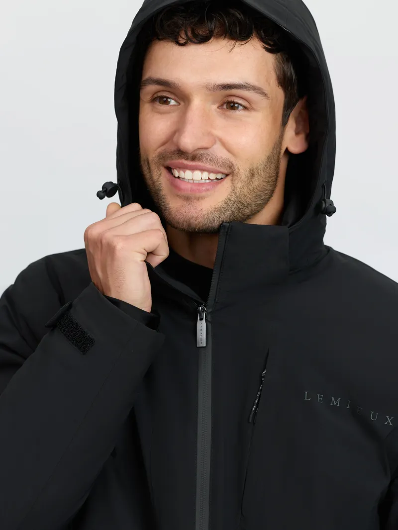 LeMieux Mens Waterproof Training Coat - Black-7