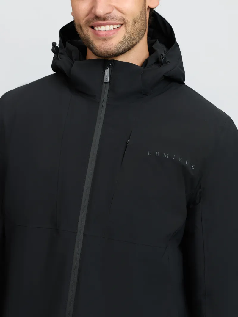 LeMieux Mens Waterproof Training Coat - Black-5