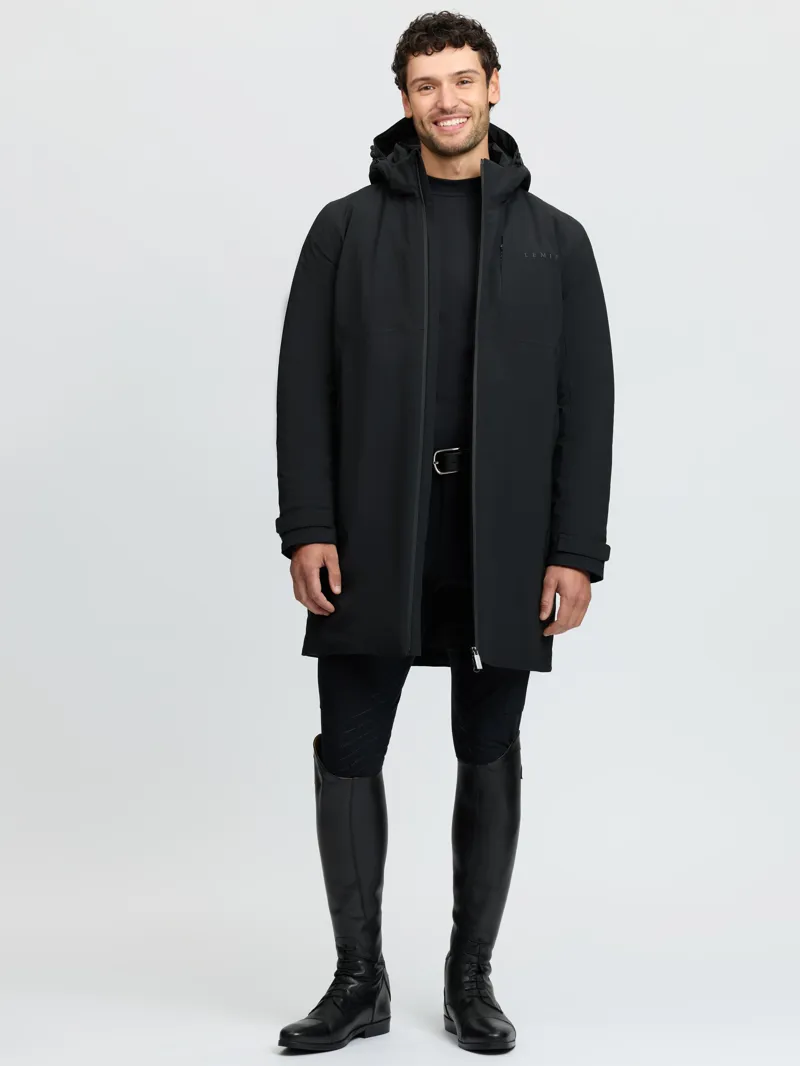 LeMieux Mens Waterproof Training Coat - Black-2