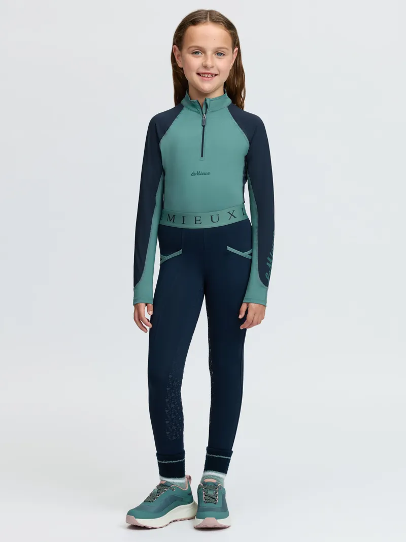 LeMieux Mini Base Layer - Navy/Aloe-4