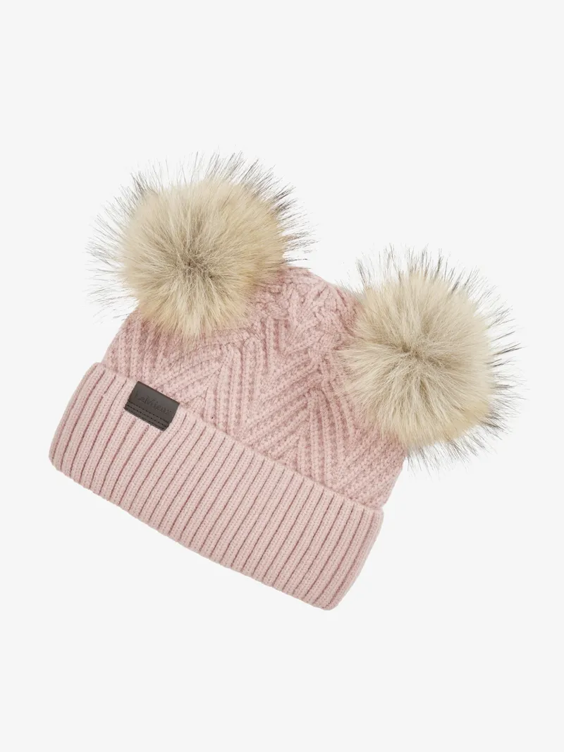 LeMieux Mini Double Pom Beanie - Petal