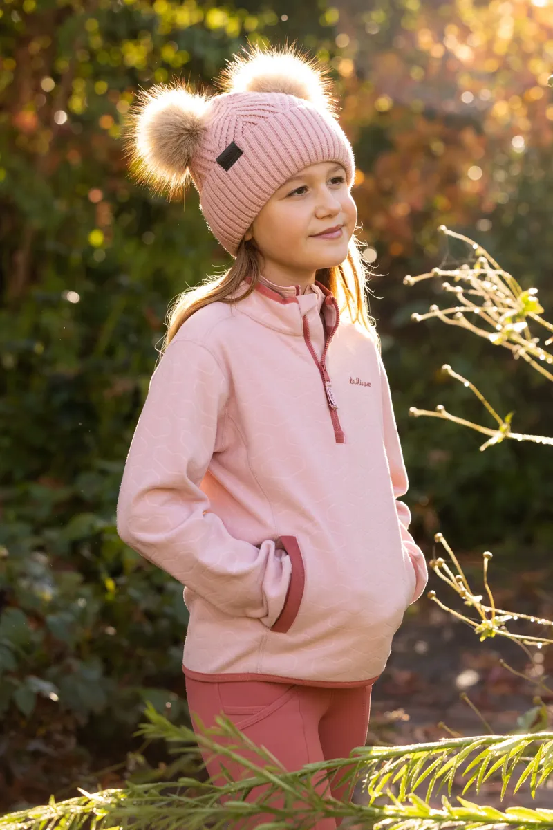 LeMieux Mini Double Pom Beanie - Petal-2