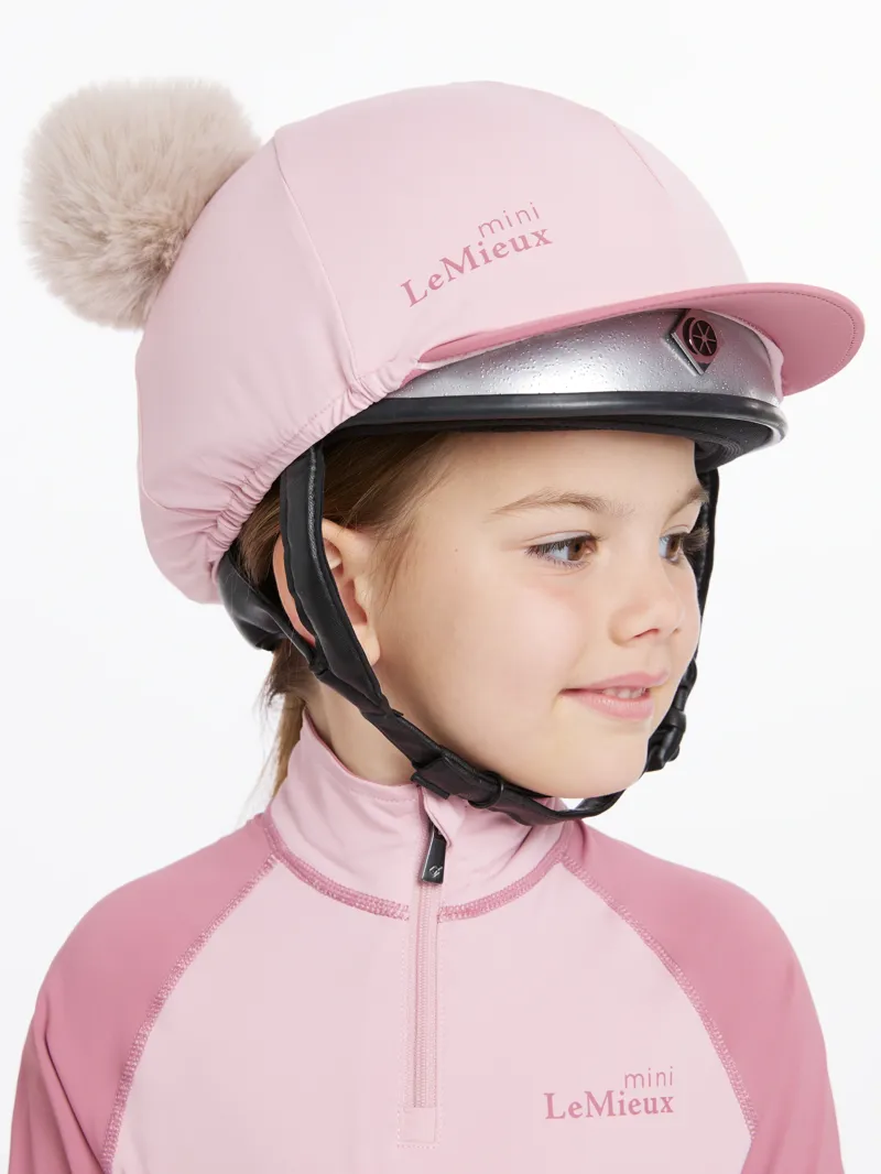 LeMieux Mini Double Pom Hat Silk - Blossom-1