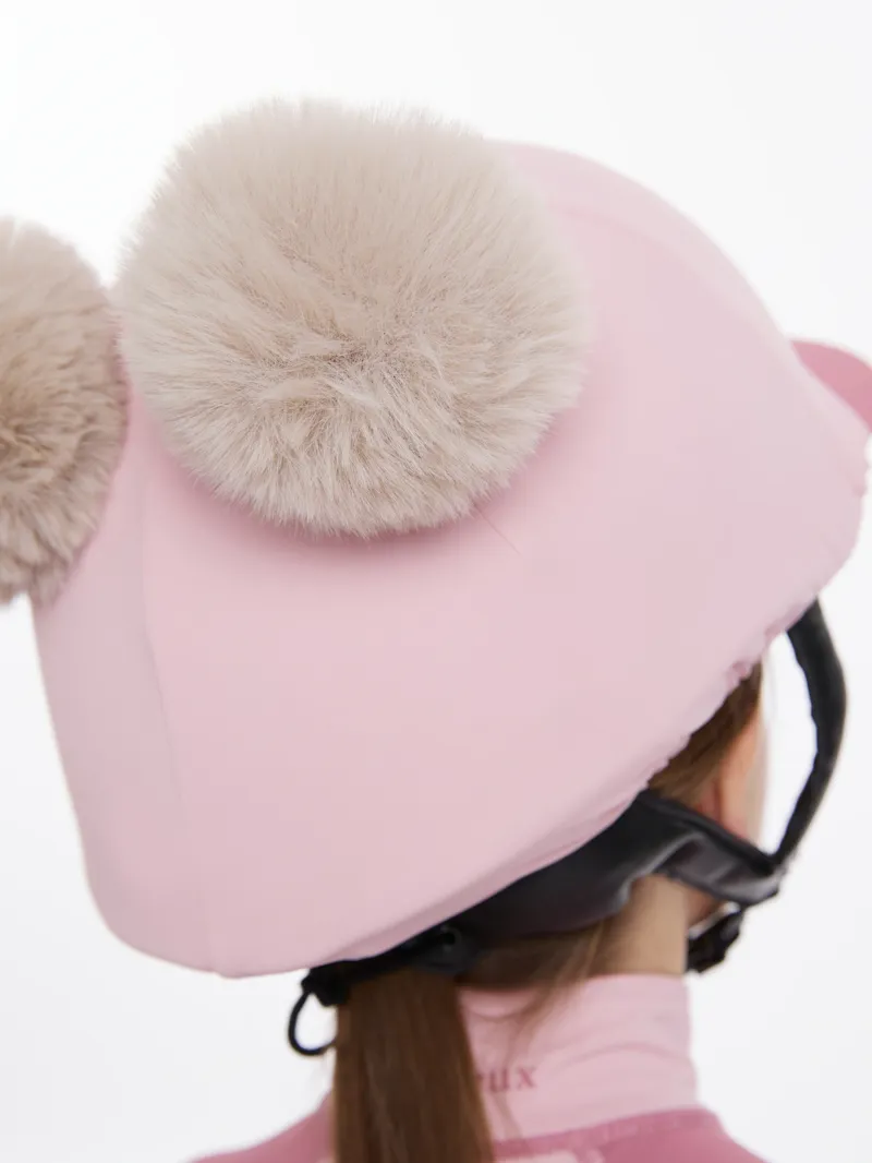 LeMieux Mini Double Pom Hat Silk - Blossom-3