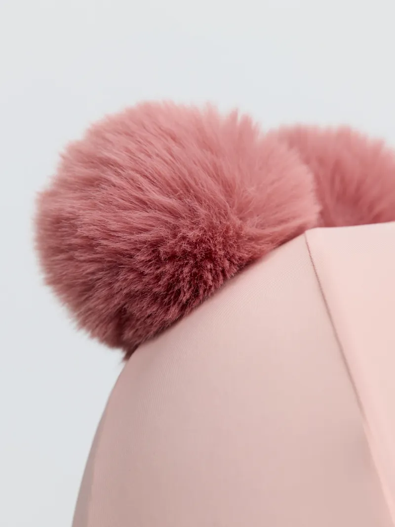 LeMieux Mini Double Pom Hat Silk - Petal-4