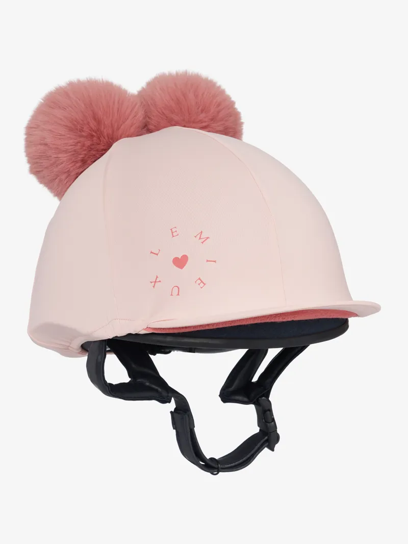 LeMieux Mini Double Pom Hat Silk - Petal-2