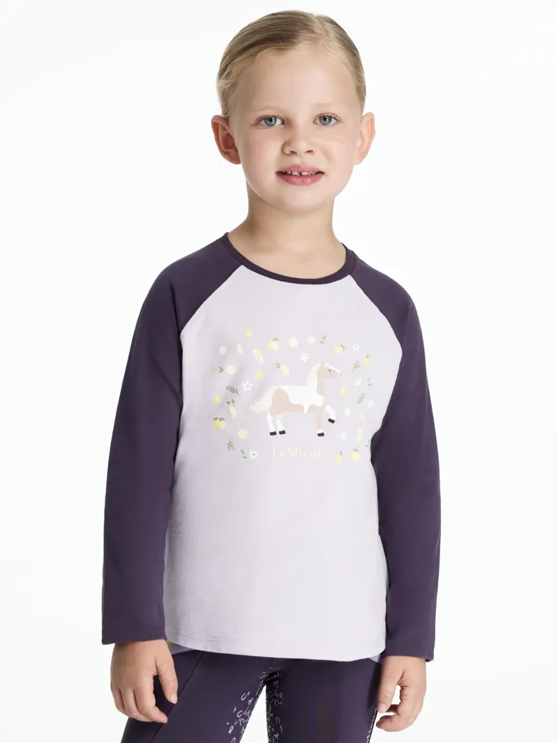 LeMieux Mini Jamie Lemon Long Sleeve Top - Lilac-1