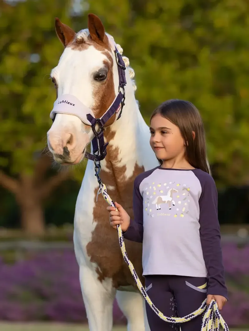 LeMieux Mini Jamie Lemon Long Sleeve Top - Lilac-4