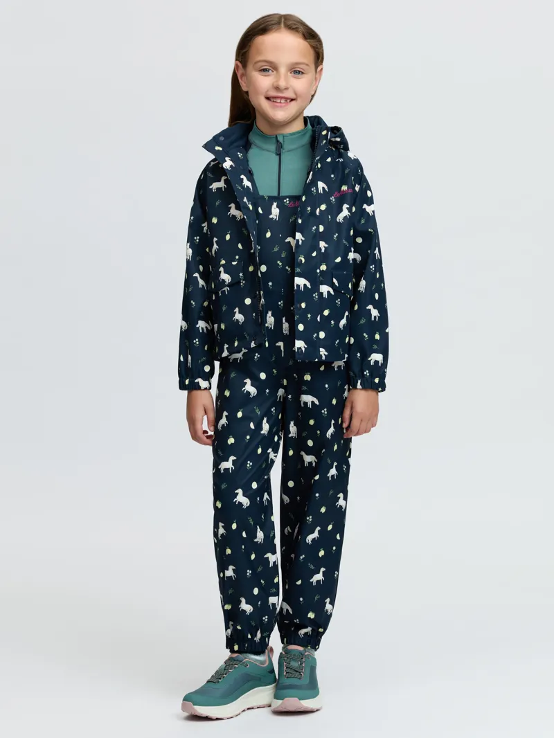 LeMieux Mini Pippin Splash Dungarees - Navy-5