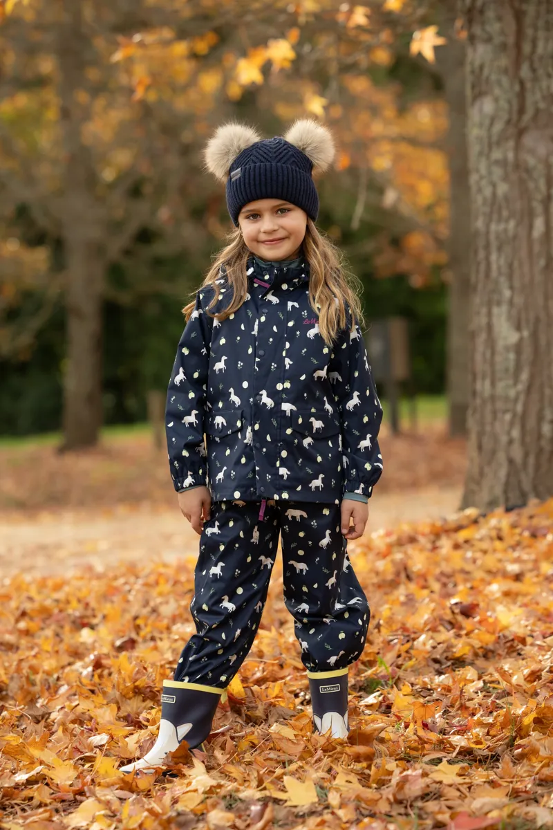 LeMieux Mini Pippin Splash Dungarees - Navy-6