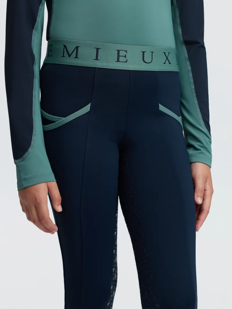 LeMieux Mini Pull Ons - Navy/Aloe-1