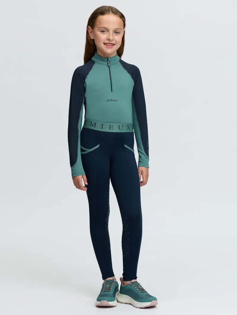 LeMieux Mini Pull Ons - Navy/Aloe-2