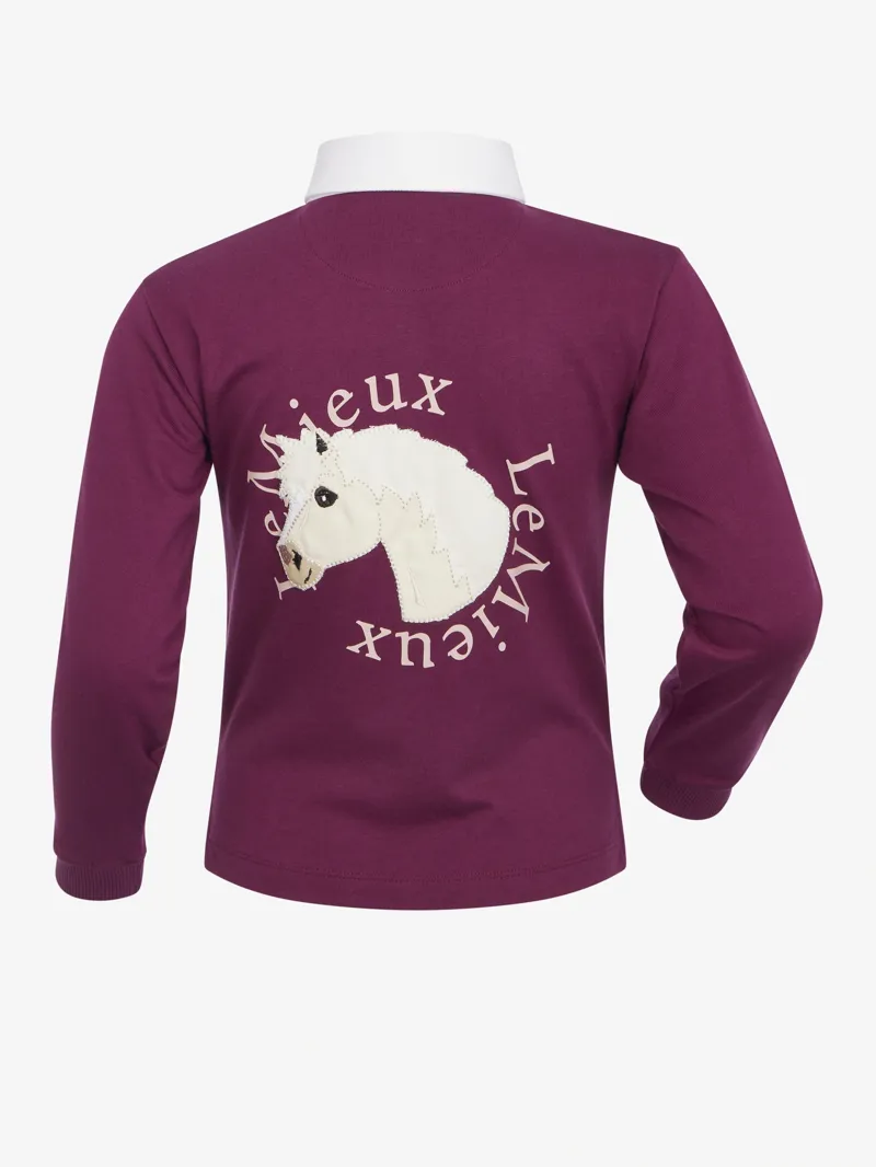 LeMieux Mini Roman Rugby Shirt - Blackberry-2