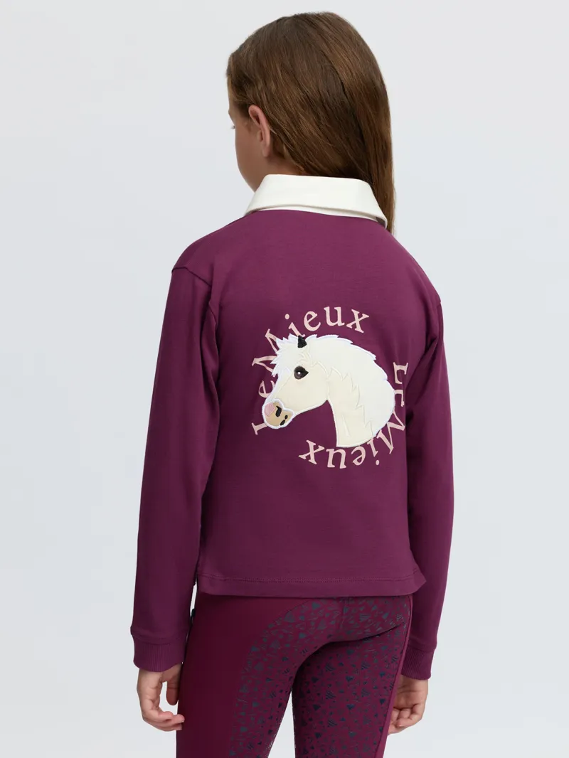 LeMieux Mini Roman Rugby Shirt - Blackberry-6
